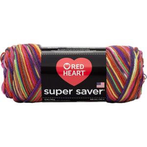 imageRed Heart Super Saver Econ Blacklight YarnPrint  Butterfly