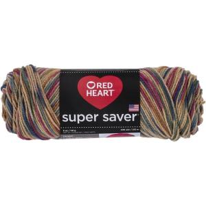 imageRed Heart Super Saver Econ Blacklight YarnPrint  Painted Desert
