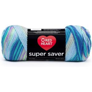 imageRed Heart Super Saver Econ Blacklight YarnPrint  Wildflower