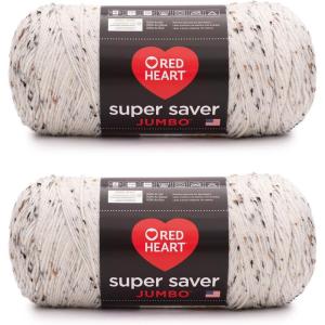 imageRed Heart Super Saver Jumbo Yarn Cafe LatteAran Fleck