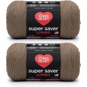 imageRed Heart Super Saver Jumbo Yarn Cafe LatteCaf Latte