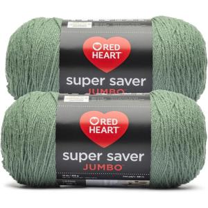 imageRed Heart Super Saver Jumbo Yarn Cafe LatteLight Sage
