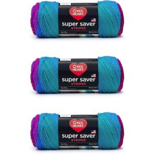imageRed Heart Super Saver Yarn  PoolPolo Stripe
