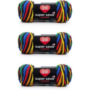 imageRed Heart Super Saver Yarn  PoolPrimary Stripes