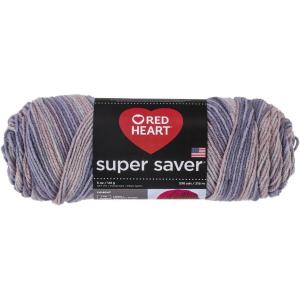 imageRed Heart Super Saver Yarn  PoolPrint  Mulberry Mix