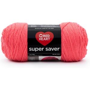 imageRed Heart Super Saver Yarn  PoolSolid  Flamingo
