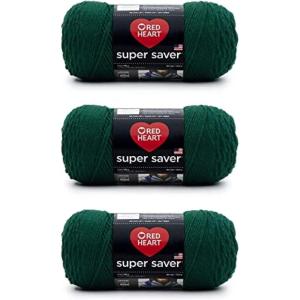 imageRed Heart Super Saver Yarn 312 BlackHunter Green