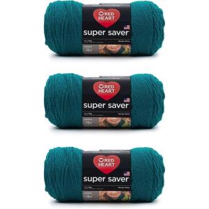 imageRed Heart Super Saver Yarn 312 BlackReal Teal