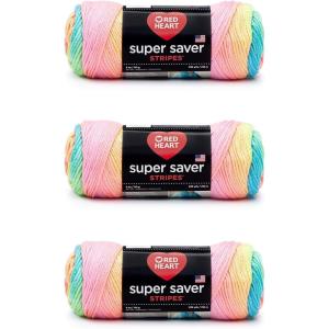 imageRed Heart Super Saver Yarn 312 BlackRetro Stripe
