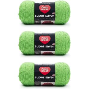 imageRed Heart Super Saver Yarn 312 BlackSpring Green