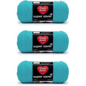 imageRed Heart Super Saver Yarn 312 BlackTurqua