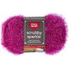 imageRED HEART Scrubby Sparkle Yarn LicoriceWatermelon