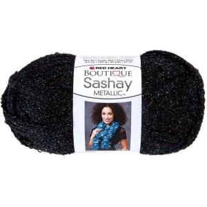 imageRED HEART Boutique Sashay Metallic Yarn Onyx