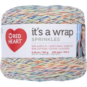 imageRED HEART E8869297 Its A Wrap Sprinkles yarn Red VelvetCupcake