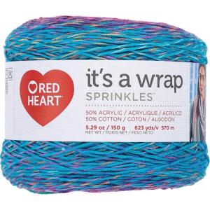 imageRED HEART E8869297 Its A Wrap Sprinkles yarn Red VelvetSundae