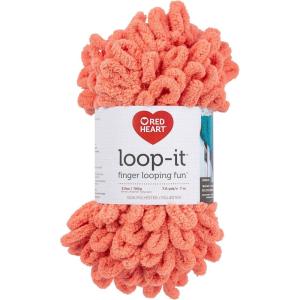 imageRED HEART LoopIt yarn In The PinkCreamsicle
