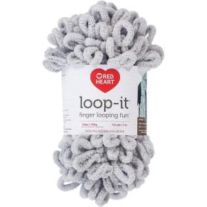 imageRED HEART LoopIt yarn In The PinkGrayvy