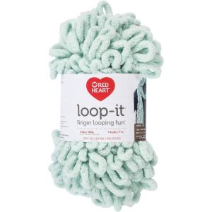 imageRED HEART LoopIt yarn In The PinkMint to Be