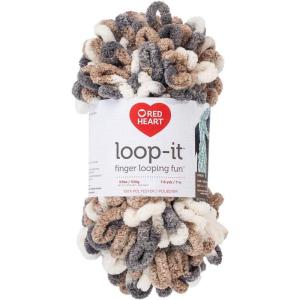 imageRED HEART LoopIt yarn In The PinkMixtaupe