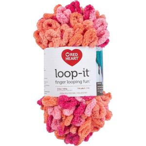 imageRED HEART LoopIt yarn In The PinkOk Coral