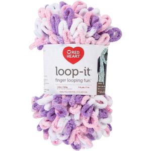 imageRED HEART LoopIt yarn In The PinkTickle Pink  Purple