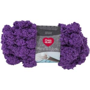 imageRED HEART PompADoodle yarn MeadowGrape