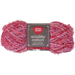 imageRED HEART Scrubby Cotton Yarn CottonBlushing