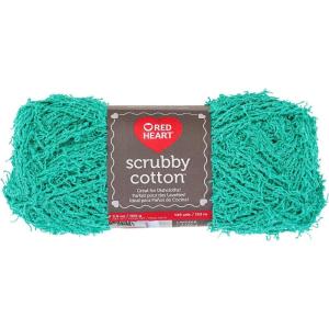 imageRED HEART Scrubby Cotton Yarn CottonJade