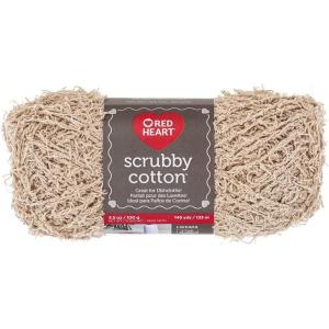 imageRED HEART Scrubby Cotton Yarn CottonTan
