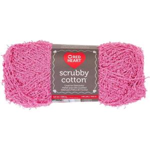 imageRED HEART Scrubby Cotton Yarn CottonTulip Pink