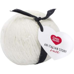 imageRed Heart Italian Story Luce Mohair Blend Yarn VerdeBianco