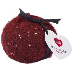 imageRed Heart Italian Story Luce Mohair Blend Yarn VerdeVino