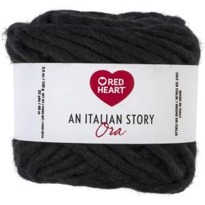 imageRed Heart Italian Story Ora Wool Blend Yarn CarmelloNero