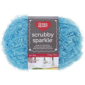 imageRed Heart Scrubby Sparkle Yarn GrapefruitIcepop