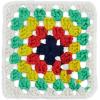 imageRed Heart All in One Granny Square Soft White  Green Scream Yarn  3 Pack of 250g88oz  100 Acrylic  4 Worsted Medium  381m417Yards  for Knitting Crochet and AmigurumiGreen Scream