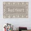imageRed Heart Fashion Size 3 Crochet Thread BlackWhite