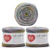 imageRed Heart Roll with It Sparkle Diamonds Yarn  3 Pack of 150g53oz  Acrylic Blend  4 Medium Worsted  561 Yards  KnittingCrochetGreen Room