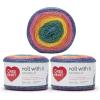 imageRed Heart Roll with It Sparkle Diamonds Yarn  3 Pack of 150g53oz  Acrylic Blend  4 Medium Worsted  561 Yards  KnittingCrochetKaleidoscope