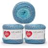 imageRed Heart Roll with It Sparkle Diamonds Yarn  3 Pack of 150g53oz  Acrylic Blend  4 Medium Worsted  561 Yards  KnittingCrochetOceanic