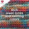 imageRed Heart Roll with It Sparkle Diamonds Yarn  3 Pack of 150g53oz  Acrylic Blend  4 Medium Worsted  561 Yards  KnittingCrochetPaparazzi