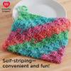 imageRed Heart Scrubby Sparkle Grape Yarn  3 Pack of 85g3oz  Polyester  4 Medium Worsted  174 Yards  KnittingCrochetAtlantis