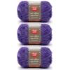 imageRed Heart Scrubby Sparkle Grape Yarn  3 Pack of 85g3oz  Polyester  4 Medium Worsted  174 Yards  KnittingCrochetGrape