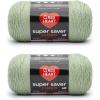 imageRed Heart Super Saver Jumbo Orchid Yarn  2 Pack of 396g14oz  Acrylic  4 Medium Worsted  744 Yards  KnittingCrochetFrosty Green