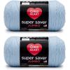 imageRed Heart Super Saver Jumbo Orchid Yarn  2 Pack of 396g14oz  Acrylic  4 Medium Worsted  744 Yards  KnittingCrochetLight Blue