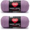 imageRed Heart Super Saver Jumbo Orchid Yarn  2 Pack of 396g14oz  Acrylic  4 Medium Worsted  744 Yards  KnittingCrochetOrchid