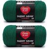 imageRed Heart Super Saver Jumbo Orchid Yarn  2 Pack of 396g14oz  Acrylic  4 Medium Worsted  744 Yards  KnittingCrochetPaddy Green