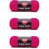 imageRed Heart Super Saver Metallic Light Gray Yarn  3 Pack of 5oz142g  Acrylic  4 Medium Worsted  255 Yards  KnittingCrochetFuchsia