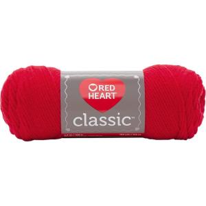 imageRED HEART 61453 Classic Yarn MaizeJockey Red