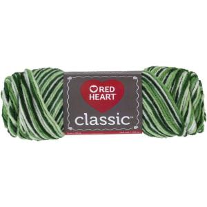 imageRED HEART 61453 Classic Yarn MaizeShaded Greens