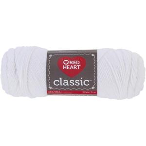 imageRED HEART 61453 Classic Yarn MaizeWhite